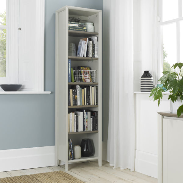 Calcot Grey - Narrow Bookcase