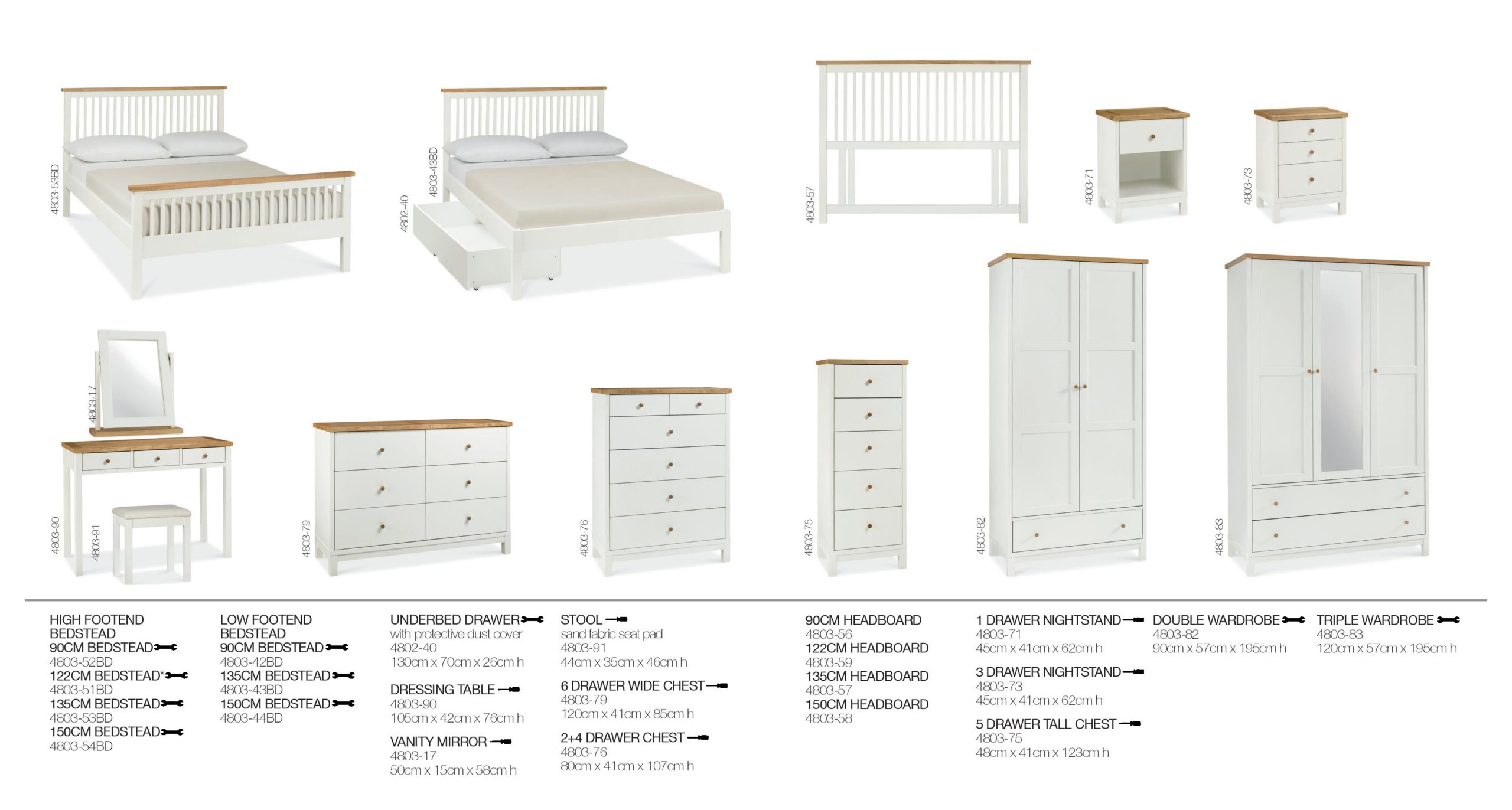 Pacific Two Tone Bedroom Items